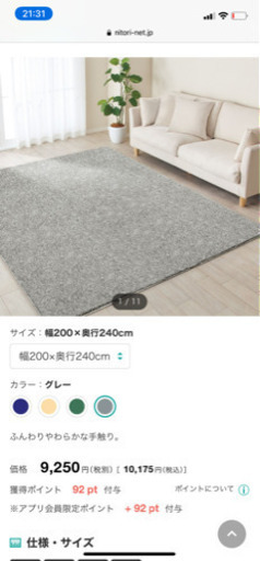 冬物ラグ