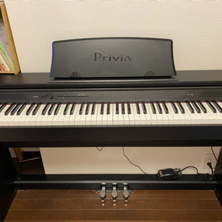日時指定あり　CASIO 電子ピアノ Privia PX-750 カシオ　黒　デジタルピアノの画像