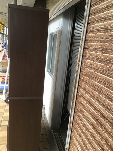 洋風　ブラウン　食器棚　
