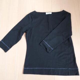 MICHEL KLEN　黒い七分丈ほどカットソー