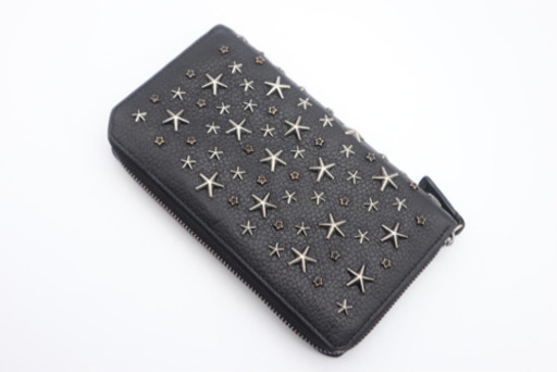 《JIMMY CHOO/カーナビ ラウンドファスナー》Aランク 袋 箱 極美