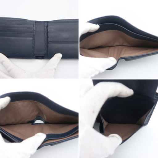 《BOTTEGA VENETA/イントレチャート 二つ折り財布》Aランク 極美品