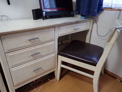 アメリカ中古家具　机セット