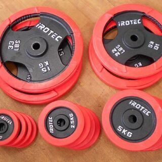 ♪IROTEC/アイロテック バーベルセット/ベンチプレス 約100kg♪