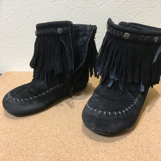 BdeRキッズ用フリンジブーツ