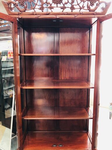 リサイクルマート大野城店　アンティークキャビネット　飾り棚