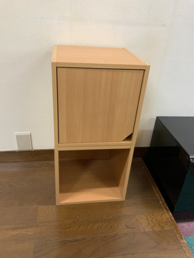 収納BOX  木製　二個セット^ - ^
