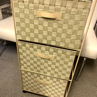 （交渉中）★美品‼️お洒落🌈三段収納ボックス☆