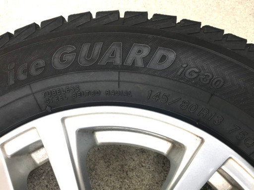スタッドレス　ヨコハマ アイスガード　タイヤホイールセット　タント 軽自動車　145/80R13