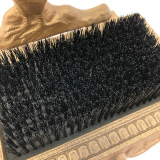 珍品☆靴底ブラシ☆置き型☆鶏☆靴裏の泥落としに☆シューズブラシの画像