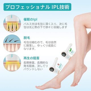 レーザー脱毛器光美容器 IPL光脱毛器 5段階調整可 無痛永久脱毛 男女兼用の画像