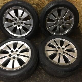 【輸入タイヤ 225/55ZR17】夏タイヤ【トヨタ 10系アルファード 純正ホイール 17インチ 7J5HPCD114.3+45】2018年製 バリ溝　(TD390) クレジットカード QR決済可能