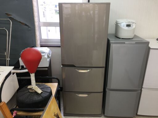 三菱340L冷蔵庫　自動製氷機！！分解クリーニング済み！！