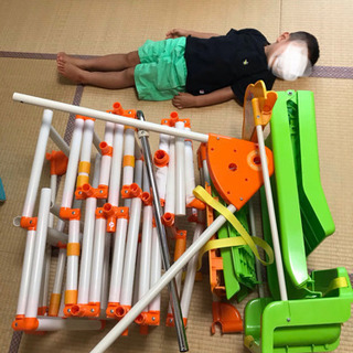 商談中_折畳み可！室内ジャングルジム すべり台 ブランコ