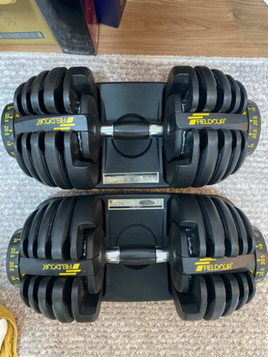 可変式ダンベル　アジャスタブルダンベル　24キロ×二個