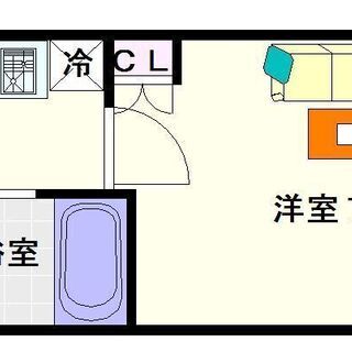 【ドミール桜川Ⅱ】2号タイプ！1Ｋタイプ！一人暮らしに使いやすい...