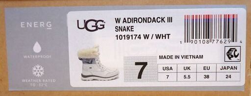 数回のみ使用 UGG ショートブーツ 防水加工 レディース 24㎝ 1019174 レザー ムートン ホワイト アグ   ☆ PayPay(ペイペイ)決済可能 ☆ 札幌市 豊平区 平岸