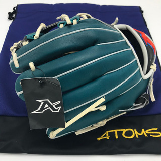新品　限定　レア　ATOMS グローブ　内野　右投　硬式　マディグラス　ブラックの画像