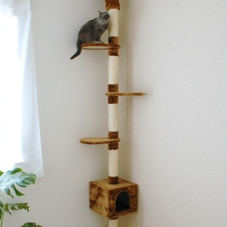 中古■使用頻度少■スリムキャットタワー