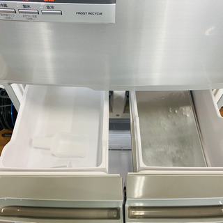 日立 HITACHI 5ドア 冷凍冷蔵庫 自動製氷 415L R-S42AM 日立 中古 415L 5ドア冷蔵庫 R-S42BM 2012年製 自動製氷機能 右
