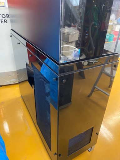 東京都配送無料 横1410 高さ1620 奥行き510 水槽フルセット2年使用オーバーフロー水槽　アクリル水槽　背面ブラック
