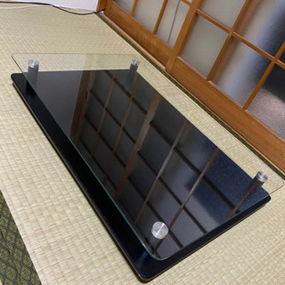 折り畳み式・ガラス製ローデスクの画像