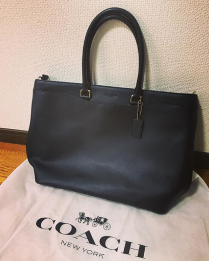 COACHコーチ本革メンズ両用トートバッグ