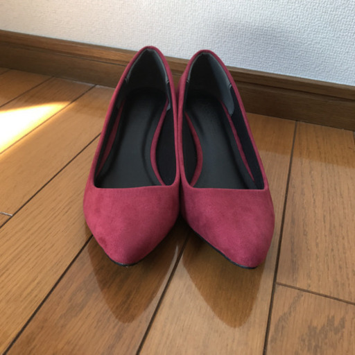 新品未使用　ワインレッド　パンプス 24.5