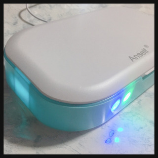 [未使用]UV除菌BOX 簡単操作音声お知らせ5分間 99%細菌...