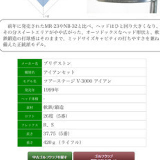 ゴルフクラブ　ツアーステージアイアンセット