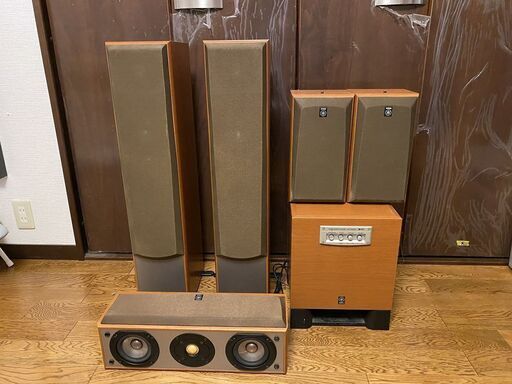 YAMAHA NS-120 2台 NS-90 2台 NS-C120 1台スピーカー　YST-SW215ウーハー１台  ヤマハ まとめ セット
