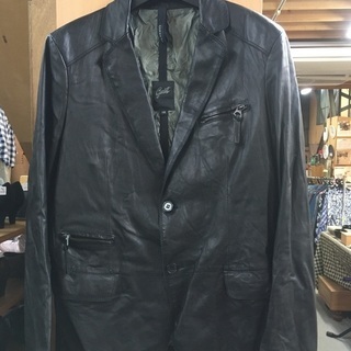 美品★柔らかな本革です！イタリア製Garrett レザージャケット