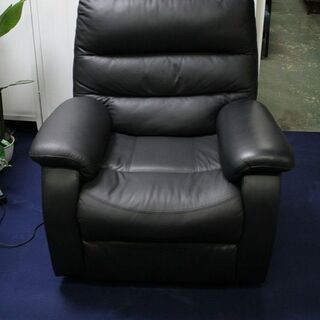 R2116) ニトリ 電動リクライニングソファ ビリーバー3 シングル ブラック  ソファ 店頭取引大歓迎♪
