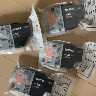 Brotherのプリンター　純正インク LC12BK×4