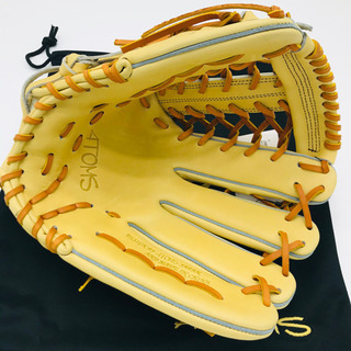 新品　ATOMS アトムズ　グローブ　外野手　右投　硬式　キャメルの画像