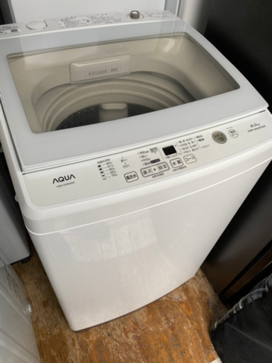 インバータ搭載‼️静音/省エネ‼️ ガラストップ‼️AQUA洗濯機8kg 2018年