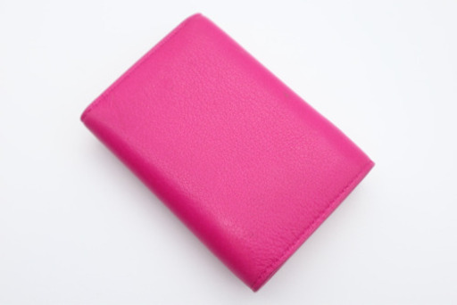《BALENCIAGA/ペーパーミニウォレット》ABランク ピンク コンパクト