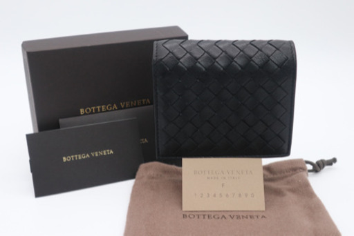 《BOTTEGA VENETA/イントレチャート 三つ折り財布》Aランク 極美品