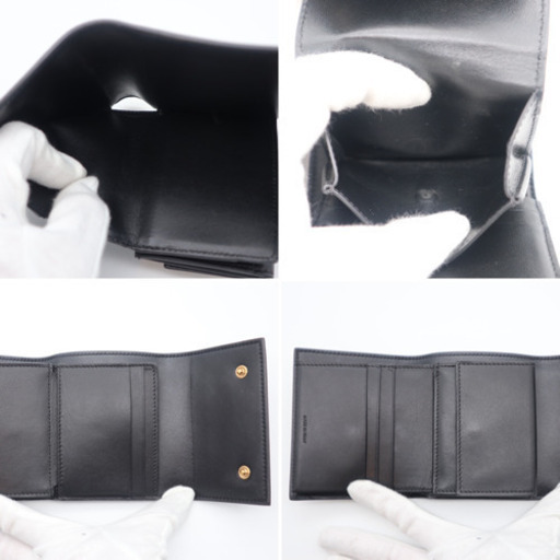 《CELINE/スモール トリフォールドウォレット》Aランク 極美品 ブラック