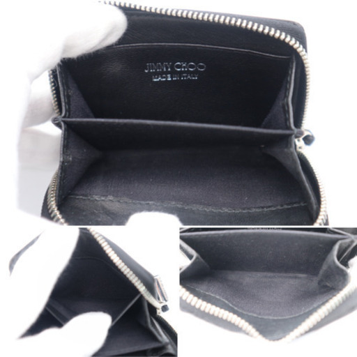 《JIMMY CHOO/スタースタッズ ケース》ABランク 美品 ブラック