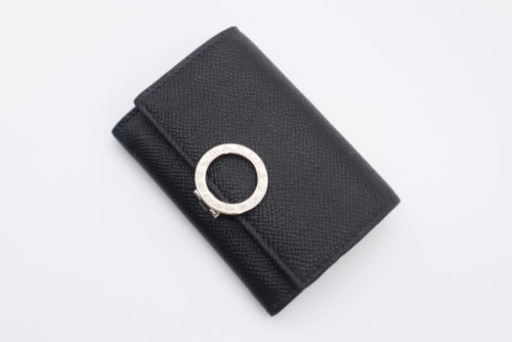 《BVLGARI/ロゴクリップ ケース》Sランク 未使用品 極美品 黒 箱