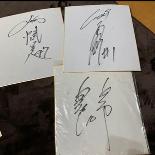 プロ野球選手 サイン色紙の画像