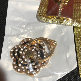 携帯アクセサリー★指輪入れ固定パーツ★3点セットの画像