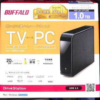 BUFFALO 外付けHDD １TB HD-LS1.0TU2E