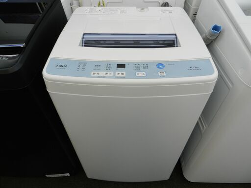 【配送・設置無料】セット割引有り★美品★2018年製★アクア [ 6.0kg 全自動洗濯機 ] ホワイト AQW-S60F