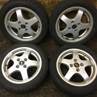 【BS ICEPARTNER 165/55R14】スタッドレス【BS TRIP 社外 14インチ 4.5J4HPCD100+45】ミラ ムーブ ハイゼット等　(VTP162) クレジットカード QR決済可能