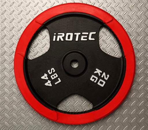 値下げ新品未使用品　アイロテックのバーベルプレート　20キロ　2個セット