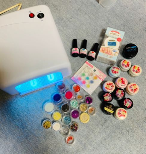 ネイル、ハンドメイド作成UVライトセット