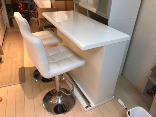 決まりました！ニトリ バーカウンターと椅子2脚   3点セット