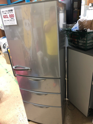 AQUAノンフロン冷凍冷蔵庫　355リットル　2014年製　AQR-361C（S）　中古